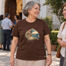Camiseta Feminina Marrom Paz além do entendimento — Ambientada 04
