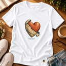 Camiseta Feminina Branca Um novo coração — Principal 01