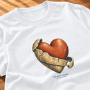 Camiseta Feminina Branca Um novo coração — Zoom