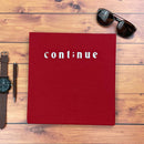 Camiseta Masculina Vermelha Aplique Cont;nue