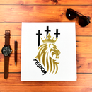 Camiseta Masculina Branca Leão Yeshua