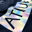 Camiseta Masculina Preta Atitude Holográfico