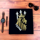 Camiseta Masculina Preta Leão Yeshua