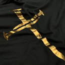 Camiseta Masculina Preta Cruz E Prego