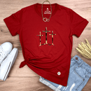 Camiseta Feminina Vermelha Calvário