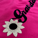 Camiseta Feminina Pink Girassol Gratidão