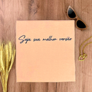 Camiseta Feminina Salmão Seja sua melhor versão