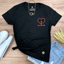 Camiseta Feminina Preta Foi Por Mim