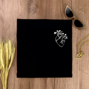 Camiseta Feminina Preta Coração