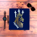 Camiseta Masculina Azul Leão Yeshua