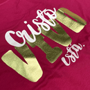 Camiseta Feminina Pink Cristo Vivo Está