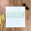 Camiseta Feminina Branca Atitude Holográfico