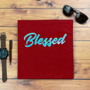 Camiseta Masculina Vermelha Blessed Holográfico