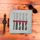 Camiseta Masculina Cinza Jesus Yeshua