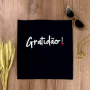 Camiseta Feminina Preta Gratidão!