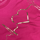 Camiseta Feminina Pink Batimento Coração Dourado