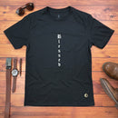Camiseta Masculina Preta Blessed Vertical