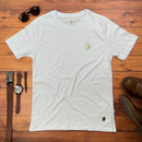 Camiseta Masculina Branca Cordeiro e Leão Holográfico