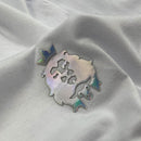 Camiseta Masculina Branca Cordeiro e Leão Holográfico