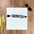 Camiseta Feminina Branca Yeshua Flecha