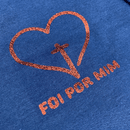 Camiseta Feminina Azul Foi Por Mim