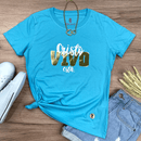 Camiseta Feminina Turquesa Cristo Vivo Está
