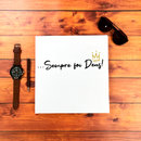 Camiseta Masculina Branca Sempre foi Deus