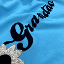 Camiseta Feminina Turquesa Girassol Gratidão