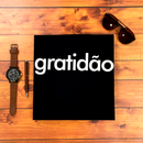 Camiseta Masculina Preta Gratidão