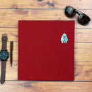 Camiseta Masculina Vermelha Cordeiro e Leão Holográfico