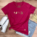 Camiseta Feminina Pink Raminho