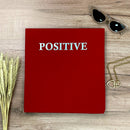 Camiseta Feminina Vermelha Aplique Positive