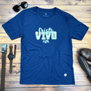 Camiseta Masculina Azul Cristo Vivo Está