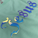 Camiseta Feminina Verde Menta Aplique Jesus