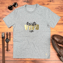 Camiseta Masculina Cinza Cristo Vivo Está