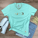 Camiseta Feminina Verde Menta Raminho