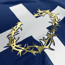 Camiseta Masculina Azul Cruz Espinhos