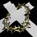 Camiseta Masculina Preta Cruz Espinhos