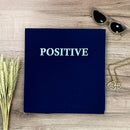 Camiseta Feminina Azul Aplique Positive