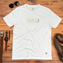 Camiseta Masculina Branca Raminho