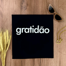 Camiseta Feminina Preta Gratidão