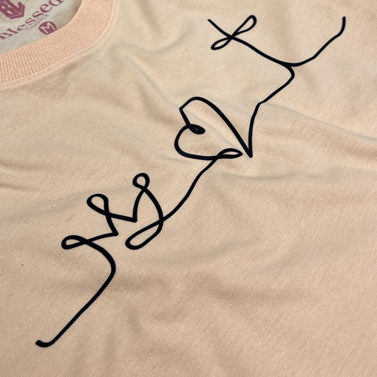 Camiseta Feminina Salmão Coroa Coração