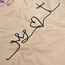 Camiseta Feminina Salmão Coroa Coração