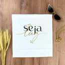 Camiseta Feminina Branca Seja Luz