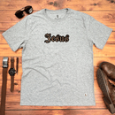 Camiseta Masculina Cinza Veludo Jesus