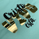 Camiseta Feminina Verde Menta Cristo Vivo Está