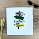 Camiseta Feminina Branca Direção Amor