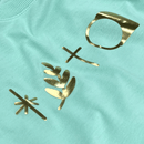 Camiseta Feminina Verde Menta Raminho