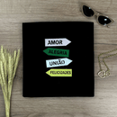 Camiseta Feminina Preta Direção Amor