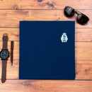 Camiseta Masculina Azul Cordeiro e Leão Holográfico